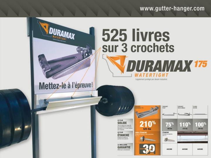 pose de crochet Duramax Jonquière